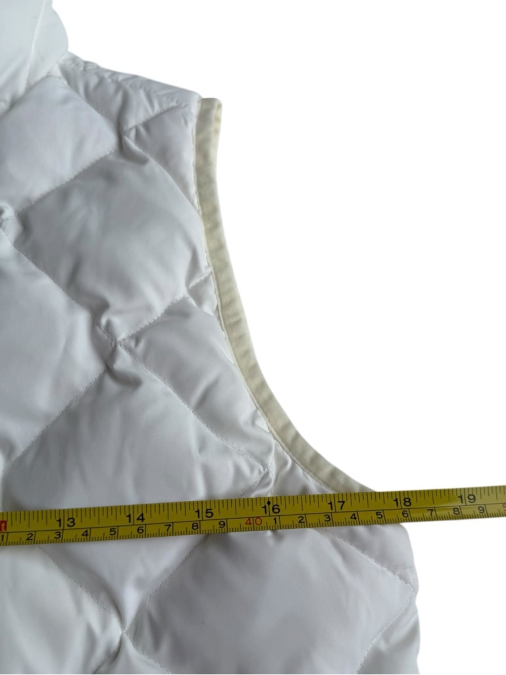 J. Crew Quilted Ivory Vest Size Small - Picture 3 of 6